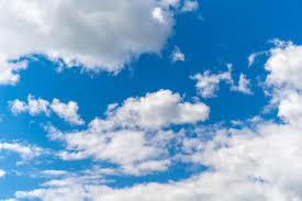 Premium Photo | Clear blue sky with white clouds, background